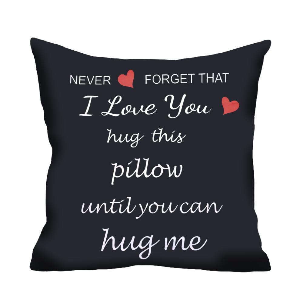 Valentines for Him Her I Love You Throw Pillow Covers for Bed Couches Wedding Anniversary Birthday Gifts for Husband Wife Cushion Cover Case Pillowcase for Boyfriend Girlfriend