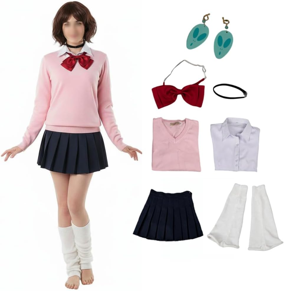 Cosfun Anime Ayase Cosplay Costume Womens School Uniform Sets Sweater Skirts Jk Uniform Outfit