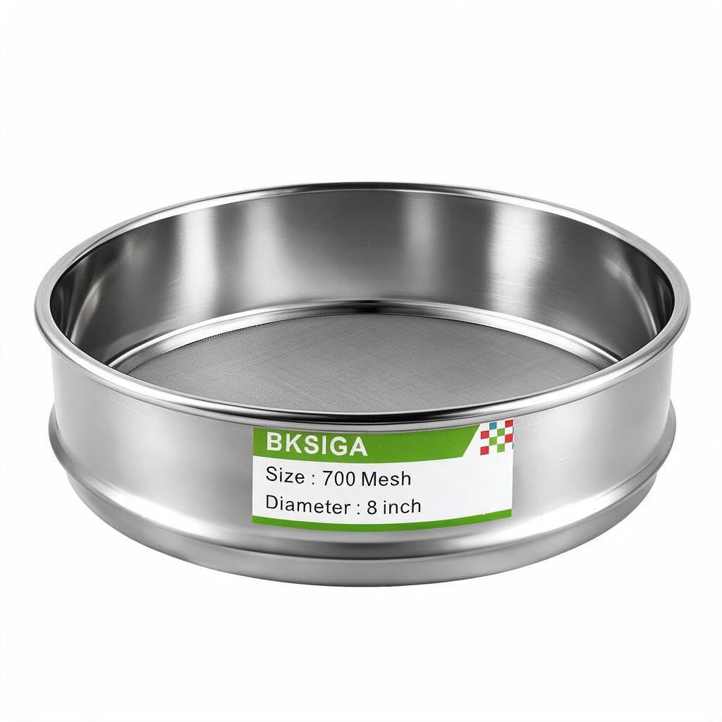 304 Stainless Steel Lab Sieves Pan,8" Diameter Standard Sieve Pan for Industrial Laboratory Homes — Amazon image 16