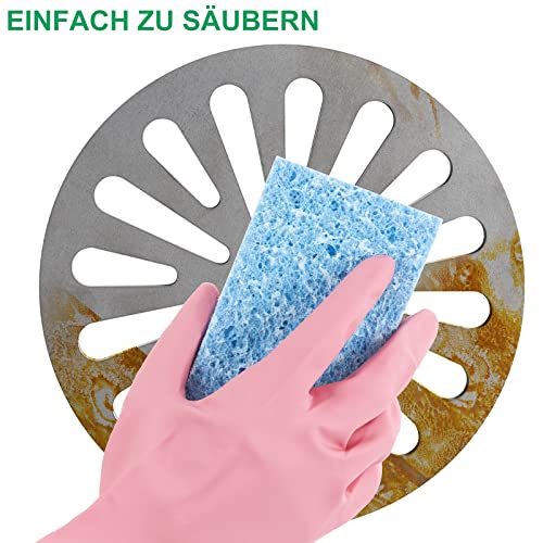 WELL GRILL Ø 20 cm Rundrost Kaminrost Feuerrost Ofenrost für viele Ofen, Kamine und Kaminöfen, Massivem Stahl, 80 mm Dicke, Nicht leicht verformbar-7