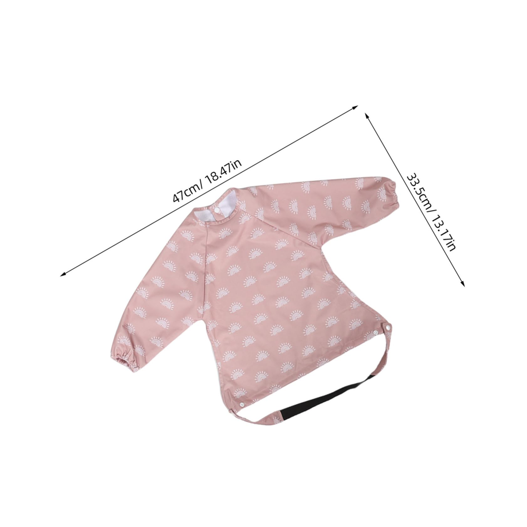 2 Stück Wasserdichte Schürze mit Langen Ärmeln Verschmutzungsresistente Fütterungsschürze für Junge Mädchen und Kleinkinder Dickes Herbst-winter-material Einfach an Auszuziehen
