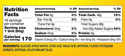 Zazers Sour Squeeze Candy Gel Blue Raspberry Flavor Candy Gel For Kids And Adults Kosher Candy Novelty Candy Squeeze Candy 2.82 Oz Each Bulk Candy Pack Of 16 #TOP4