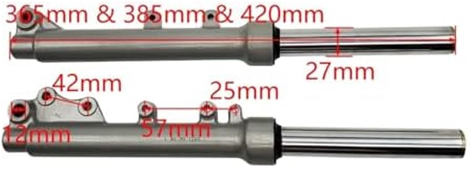 Amortisseur pour Avant hydraulique Confortable for Moto, 365 mm