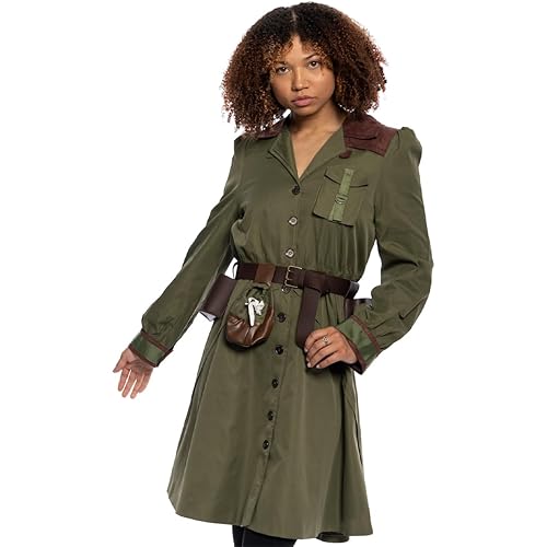 Women's Miss Trunchbull Dress Coat Jacket and Belt Halloween Costume Cosplay