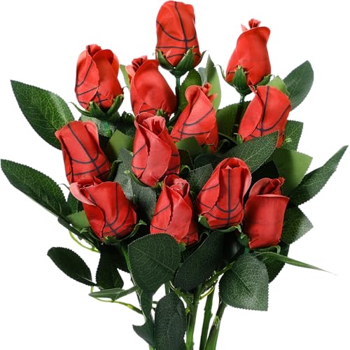 Suhine 12 Pcs Sports Party Favors Cheer Gifts Artificial Football Soccer Basketball Baseball...