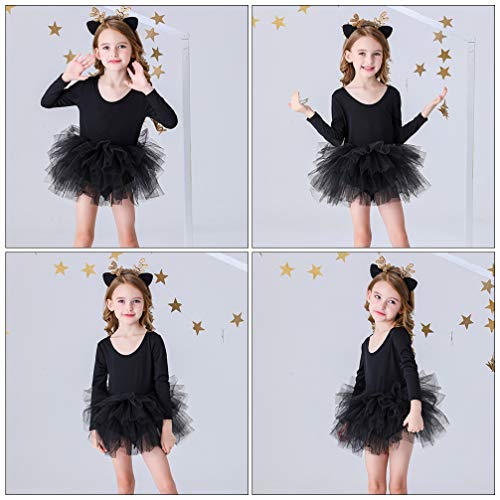 KESYOO 1 Unidade Primavera E Outono Crianças Gaze Vestido Desgrenhado Saia Tutu Saia Balé