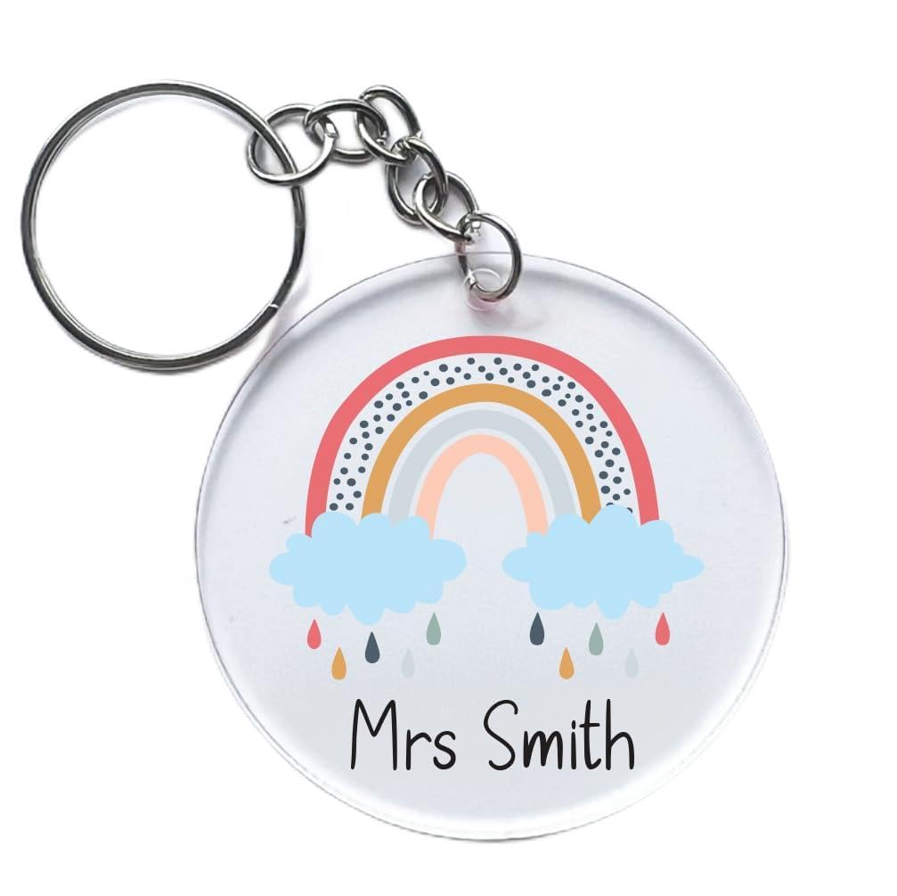Star Online Best Teacher Keyring Gift For Women Custom Acrylic Keychain Best Teaching Assitant Gifts