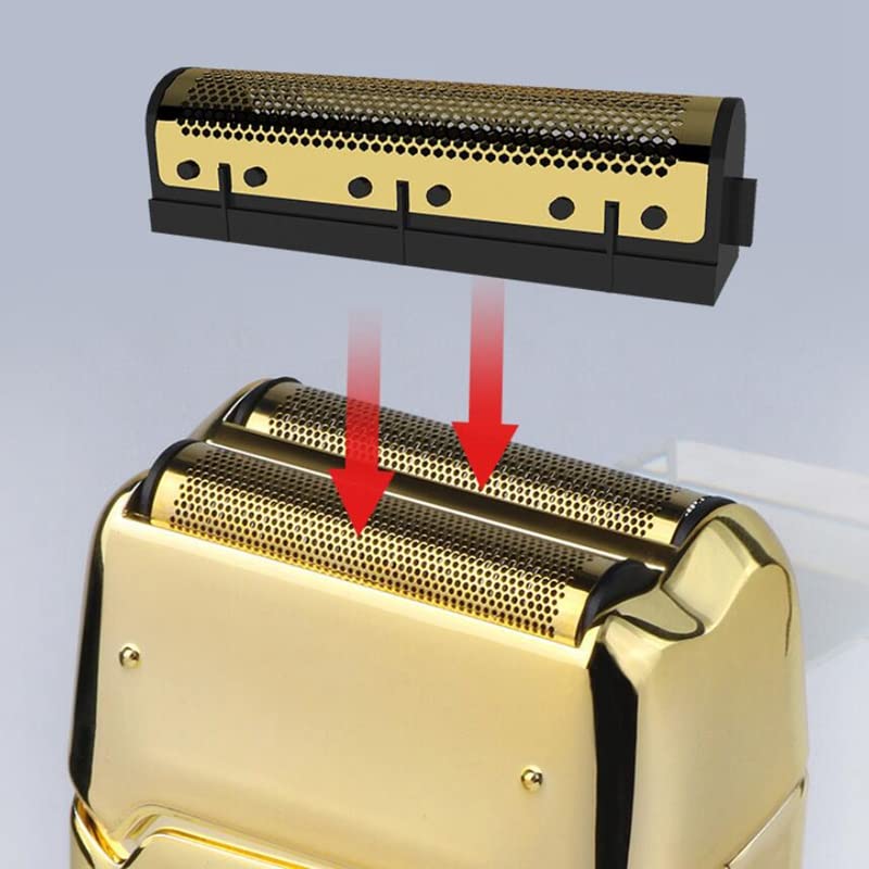 Men's Shaver, Electric Shaver Hair Cleaning Razor Beard Foil Shaving Machine Finishing Tool For Men (Color : Gold)