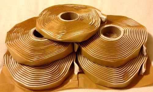 DEHCO Colorimetrics White Putty Tape/Butyl Tape 3/16 x 3/4 x 20 Inches (Pack of 5)