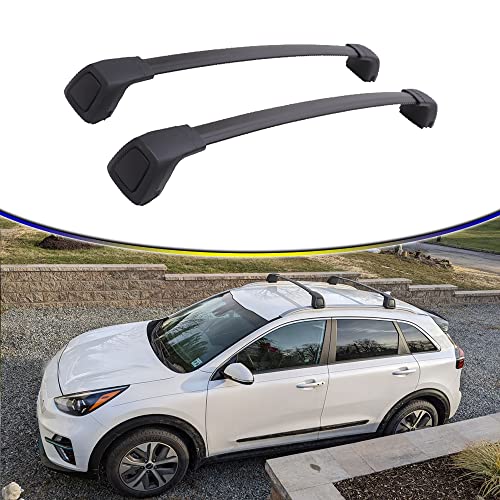 AUXPACBO Upgraded Cross Bars Fit for Kia NIRO EV NIRO Plug-in Hybrid 2017 2018 2019 2020 2021 Roof Rack Aluminum Cargo Bar Carrier Rooftop Luggage Crossbars