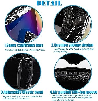 Lunettes De Moto Cross Pour Porteurs De Lunettes - Lunettes Motocross UV400 Anti-Buée, Coupe-Vent - Hommes, Femmes, Jeunes