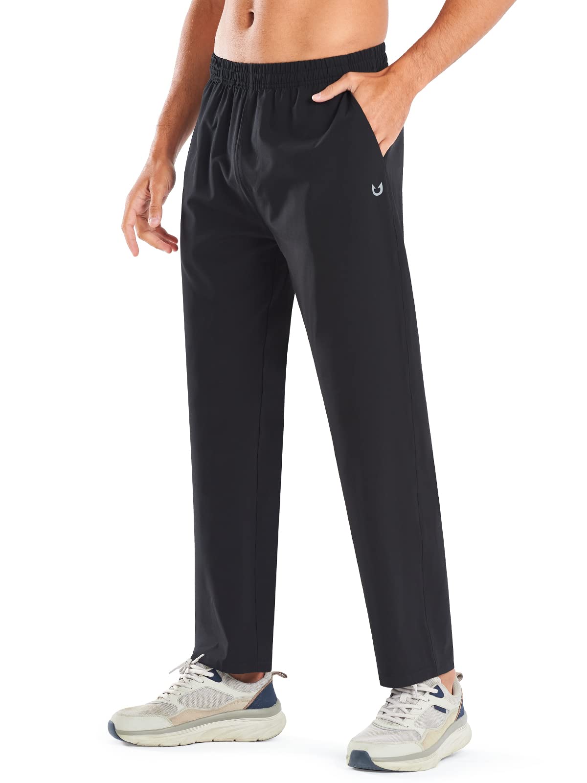NORTHYARD Men's Lightweight Running Pants Open Hem Athletic Pants