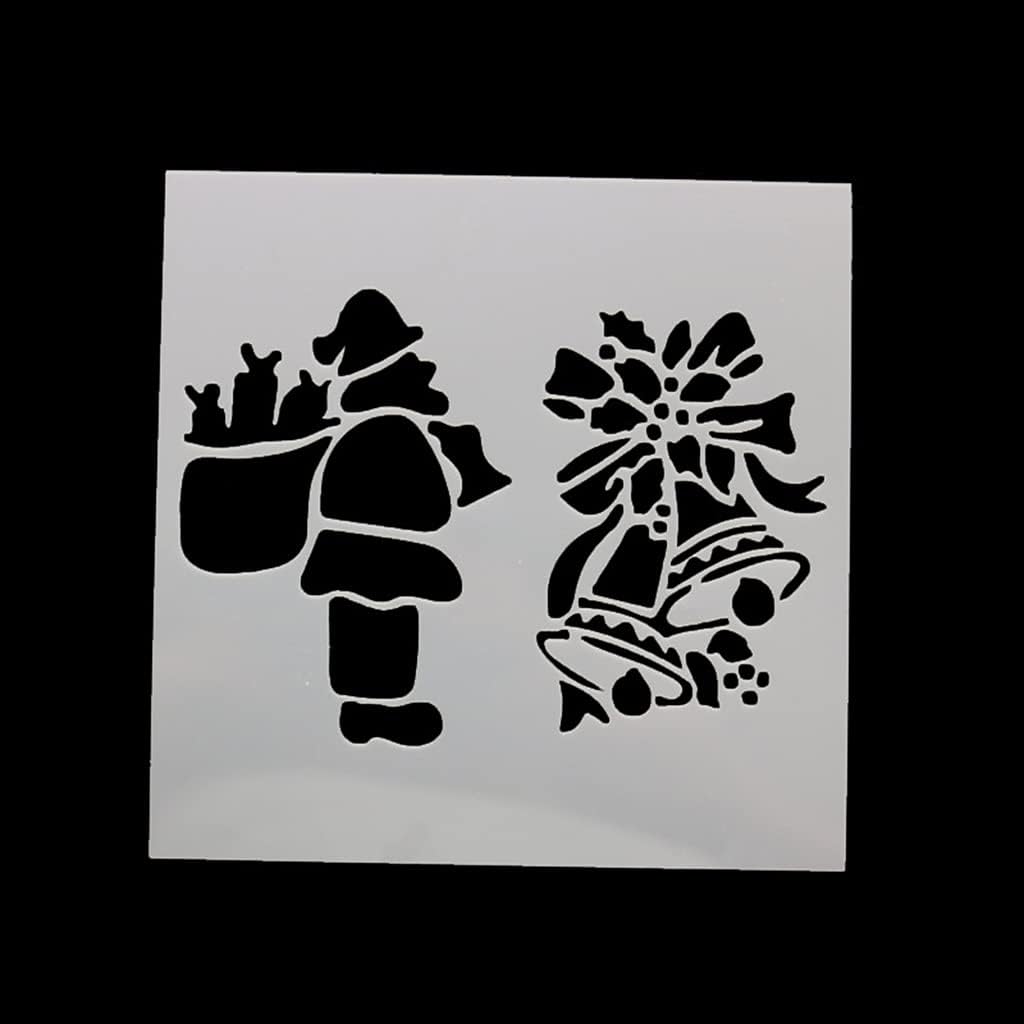 7 Pieces Wedding Cake Stencil Christmas Cake Decorating Templates Baking Tool