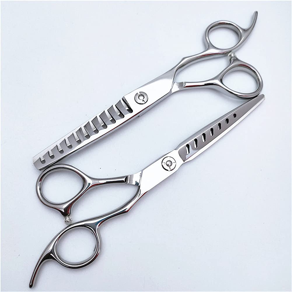 Ciseaux De Ciseaux De Cheveux Et Ciseaux À Ciseaux De Cheveux, Ciseaux De Coupe De Cheveux en Acier Inoxydable De 6,0 Pouces, Barbiers Ou Usage Domestique, Lumière Et Forte