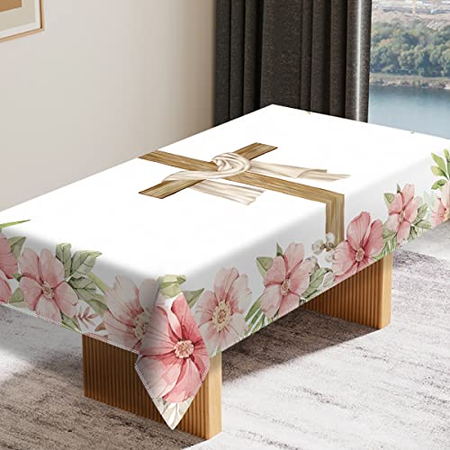 Heyfary He Is Risen Tablecloth Christian Cross Easter Spring Holiday Decoration Jesus Resurrection Home Kitchen Dining Room Table Decor-60×84Inch #TOP3