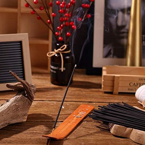 Jieddey Incense Holder,5 PCS Wood Incense Burner Wooden Incense Sticks Holder Ash Catcher for Meditation Yoga Relaxation Cleanse Space 9.06 Inches Long