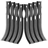 Matijardin - 4 paires outils de fraises type bineur universels réversibles L.190 mm