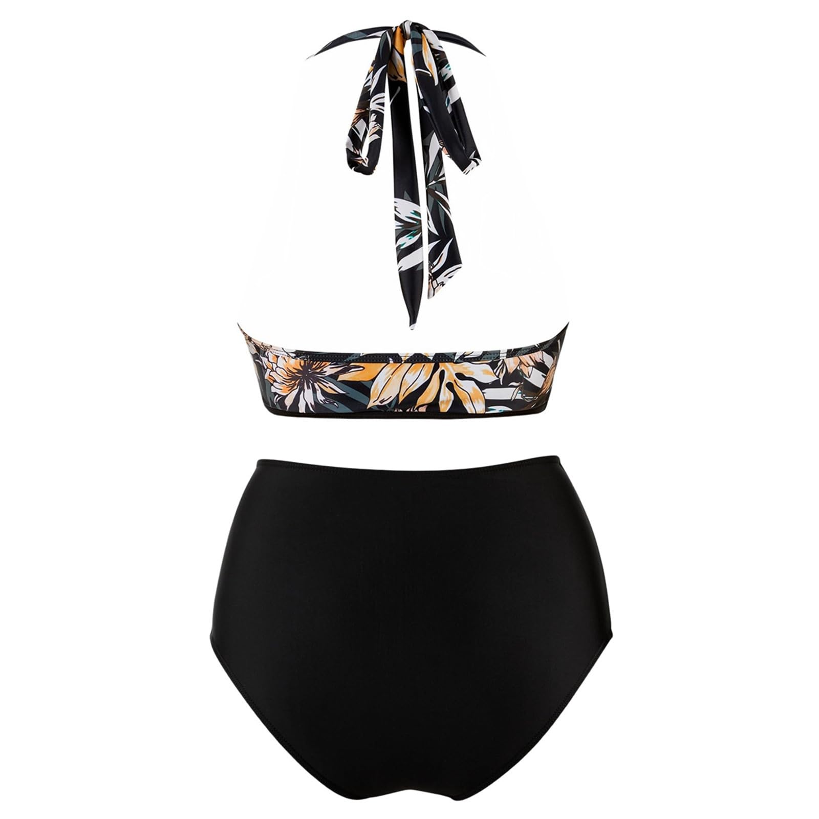 Generisch Bikini pour femme - Maillot de bain avec bretelles rembourrées amovibles - Impression haute