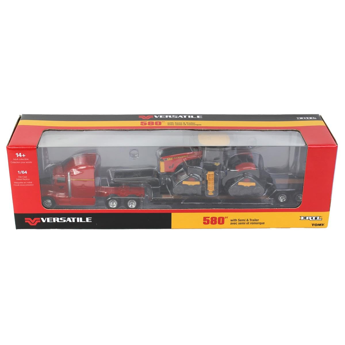 Amazon.com: ERTL 1/64 Versatile 580DT w/Semi & Lowboy Trailer