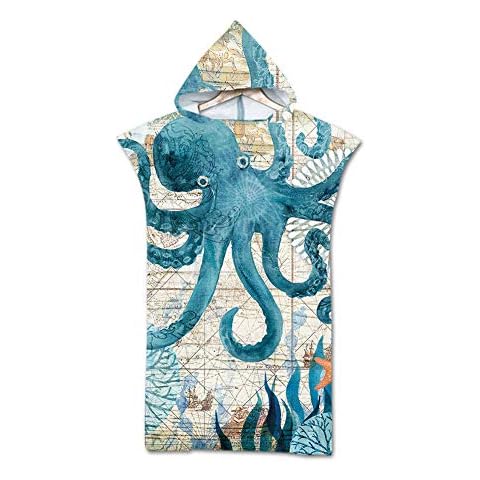 Odot Strand Poncho Kapuzen, Strandtücher Mikrofaser Bade Bademantel Schwimmen Surfing Sport Handtuch Badetuch Duschtücher Handtücher Cover