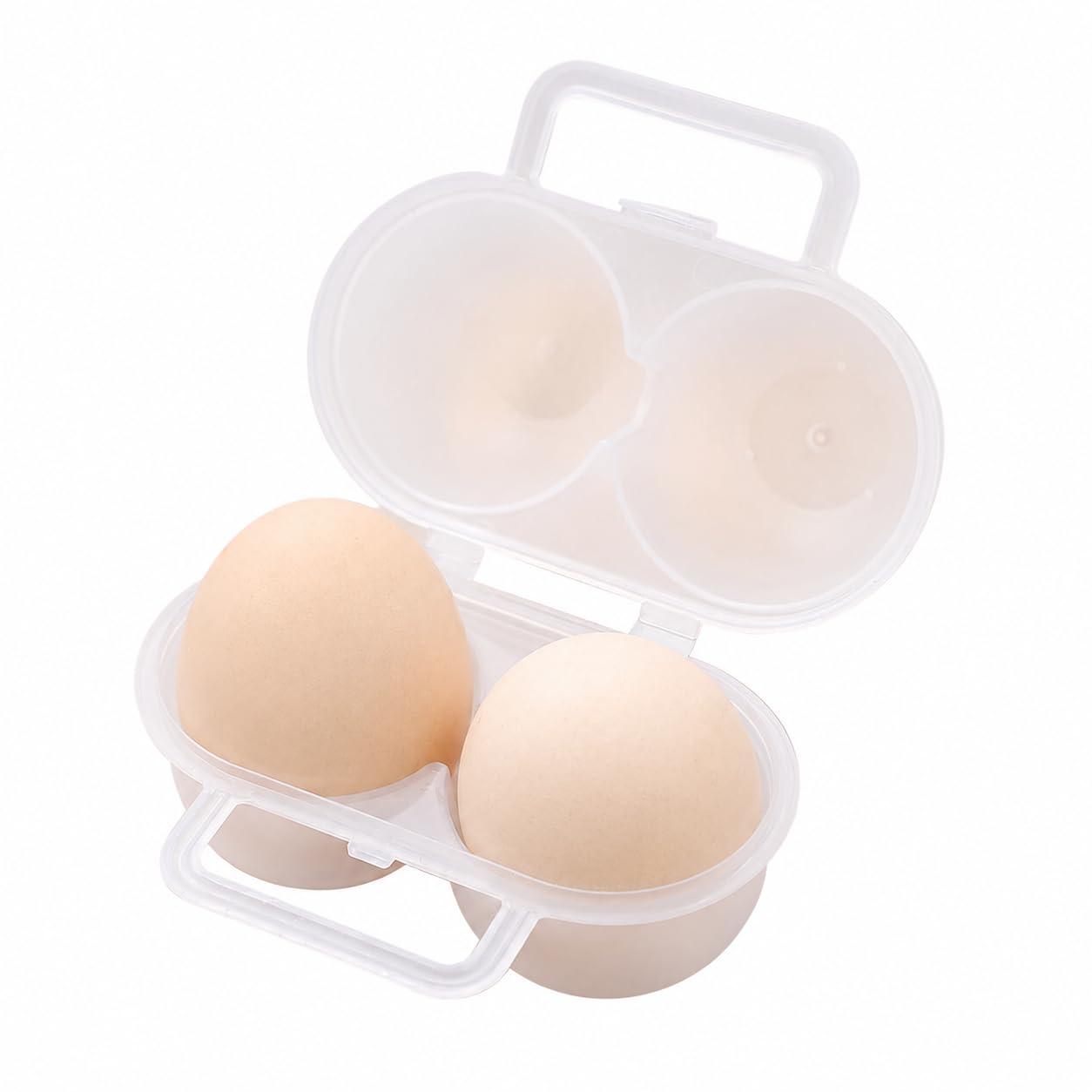Egg Case, Holds 2 Eggs, Unbreakable, Boiled Egg Case, Transparent, Egg Holder, for Camping, Picnic, Portable 2|Home & Garden| Kitchen Dining & Bar| Kitchen Storage & Organization| Food St-image-18