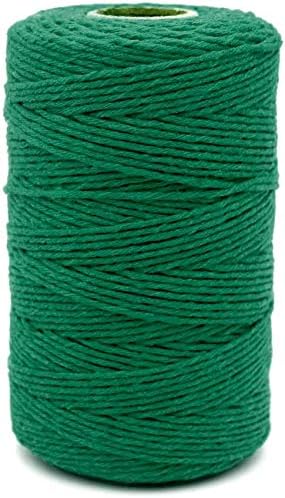 200M Grey Cotton String Twine 2MM Grey Craft String for Gift Wrapping Gardening