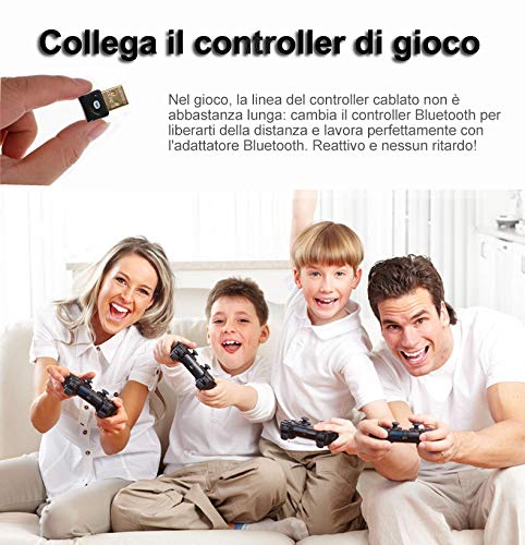 YiYunTE Adattatore USB Bluetooth 4.0 Ricevitore