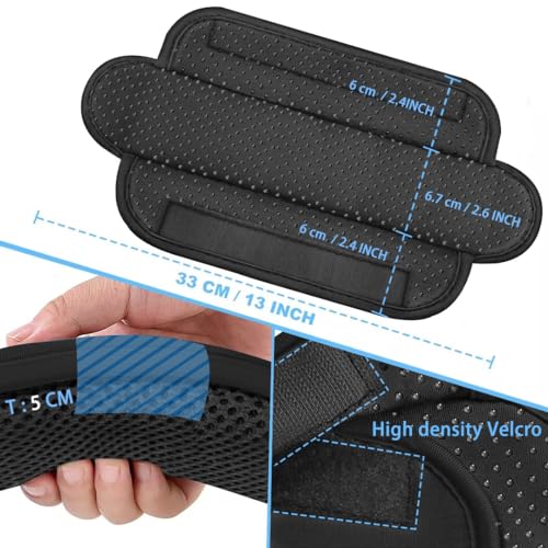 Image of ZINZ 2-Pack Universal Shoulder Pad with Ultra thick Cushion for Bag Luggage Bag Crossbody, Plus Long & Anti-Slip & Breathable,Drak Gray-2Pack