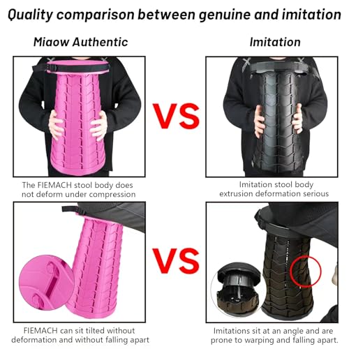Image of Portable & Lightweight Foldable Camping Chair for Adults, Heavy Duty Folding Stool with Adjustable Shoulder Strap, Perfect for Picnic, Beach, Backyard, and Sporting Events, Max Weight 400lbs