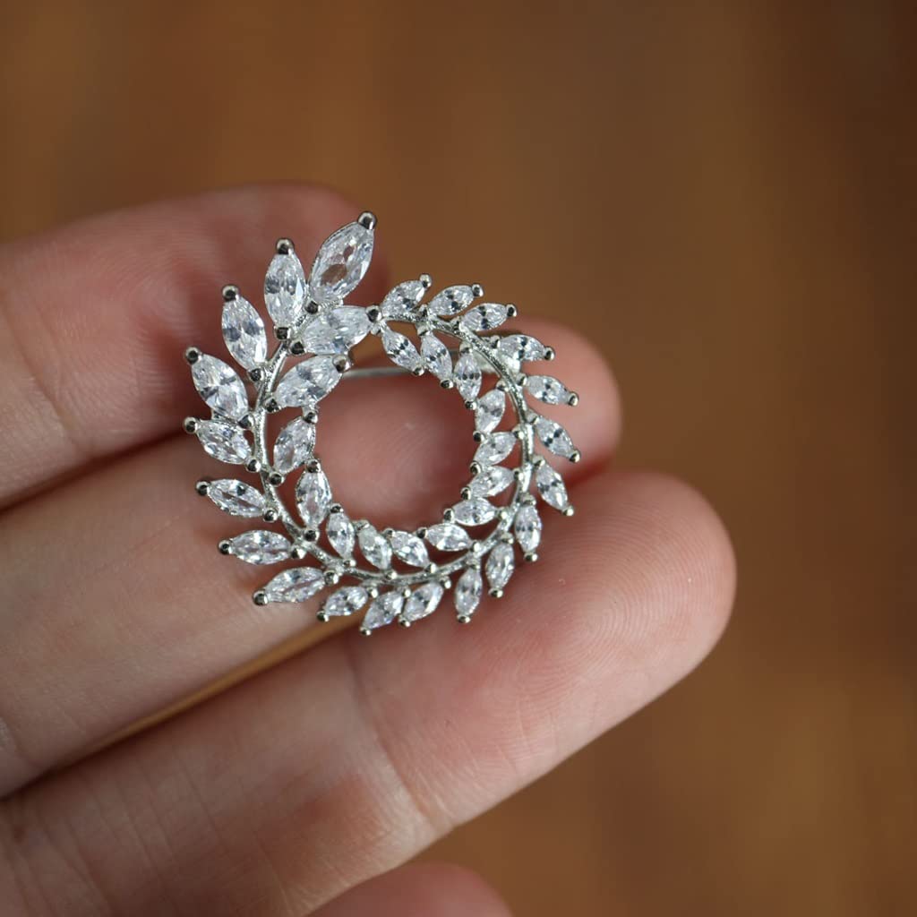 Spilla Fiore Spille Floreali con Strass e Spille per mollette da Donna Accessori di Abbigliamento in Metallo