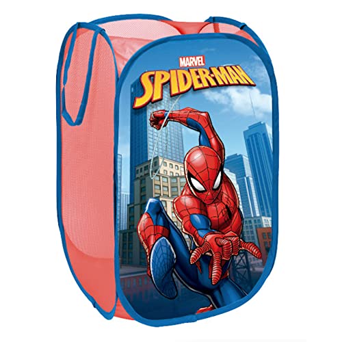 Contenitore-Sgabello Spiderman Marvel - Cubo Pieghevole 30x30x30 Cm Per Giocattoli E Accessori - Foto 3