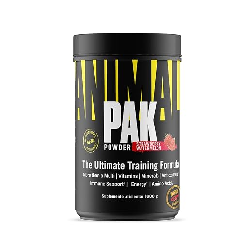 Suplemento Animal Pak Powder - Universal Nutrition (600g, Strawberry Watermelon)