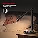 TaoTronics LED Desk Lamp with Qi-Enabled Wireless Fast Charger, USB Charging Port, 5 Color Temperatures & 5 Brightness Levels, Night Light Mode, 1 Hour Timer, Black, Philips Enabled Licensing Program