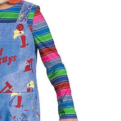 Disguise Chucky Costume for Kids, Official Childs Play Chucky Costume and Mask, Classic Child Size Medium (7-8)