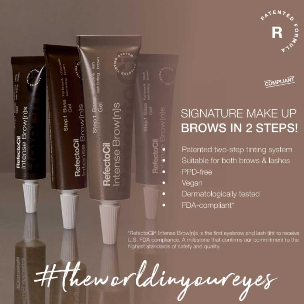 RefectoCil Intense Brow[n]s Gel primer marrone scuro 15ML