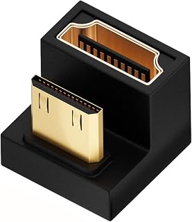 CY 4K Cable 360 Degree Up Reverse U Shape Back Angle Mini HDMI 1.4 Male to HDMI Female Extension Adapter Converter