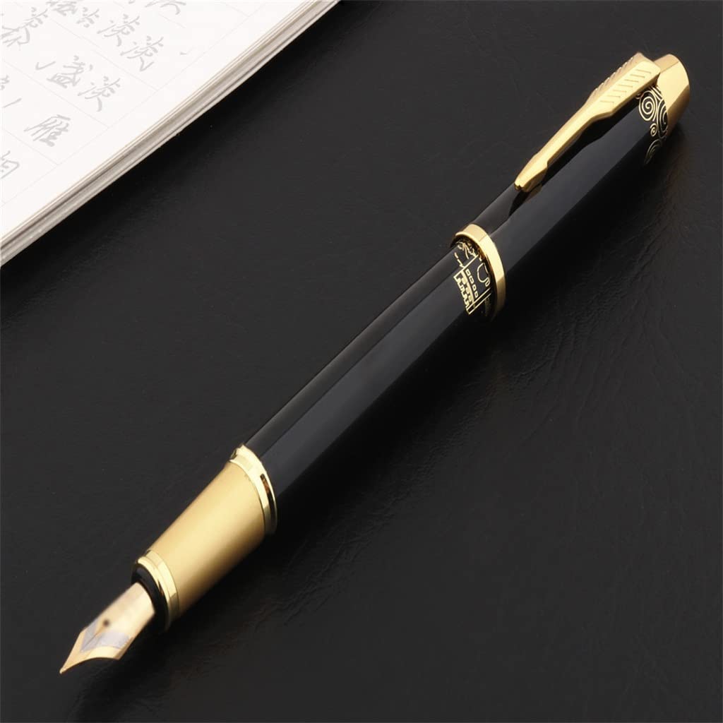 Stylo plume à pointe moyenne pour étudiant Noir
