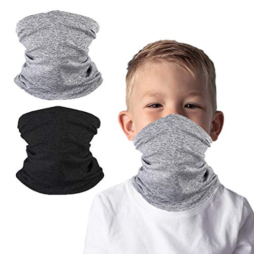 Kids Face Cover Neck Gaiter for Cycling Hiking Fishing Sport Outdoor, Magical Multi Fction, Washable and Reusable