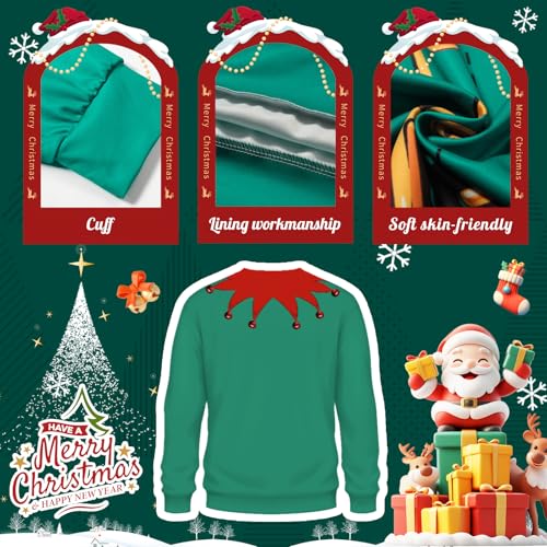 Ugly Christmas Sweatshirt Men Women, Funny Christmas Sweatshirt, Funny Abs Pullover Xmas 3 Ugly Christmas Sweatshirt Men Women