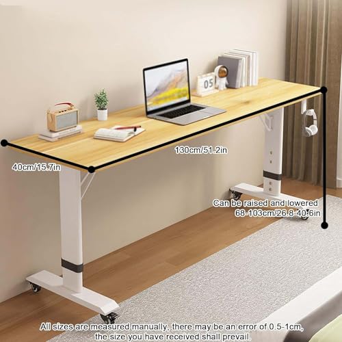 Table de lit à roulettes bureau ordinateur portable pour lecture