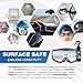 SHIELDOM Anti-Fog Spray for Glass Car Windshield Defogger Prevents Fogging of Interior Glass, Mirrors, Windows, Visors, Glasses, Goggles, Shower Door with Defogging & Cleaning Sponge, Towel 4oz/120ml