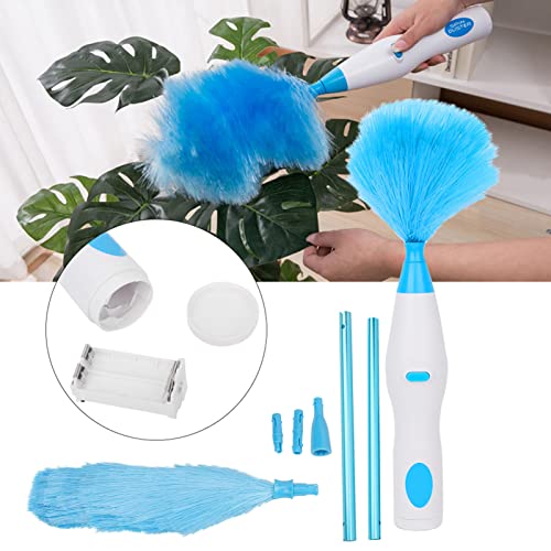 Image of AYNEFY 180 Bendable Electric Duster, Duster with Extendable Pole Bendable Dusters for Fans, Blinds, Furniture, Shutters, Cars top and More