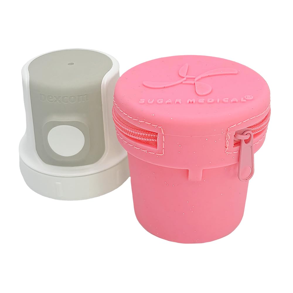 Sugar Medical Travel Protective Case for Dexcom G7 | Diabetic Care Products | Diabetic Dexcom G7 Cover | Protect Dexcom G7| Diabetes Care (Pink
