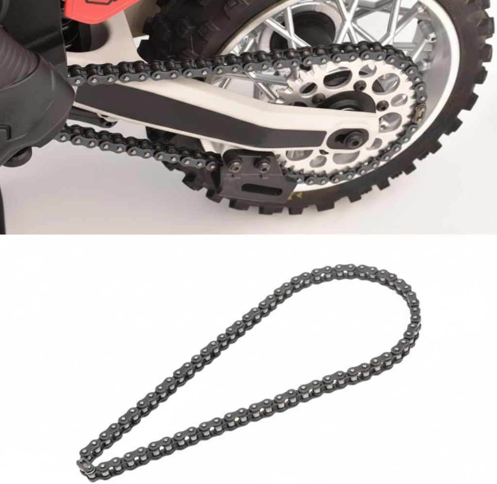RC Motorcycle Chain for Losi 1/4 Scale, Manganese Steel Upgrade Chain for Losi Promoto MX, OEM Part #LOS262000