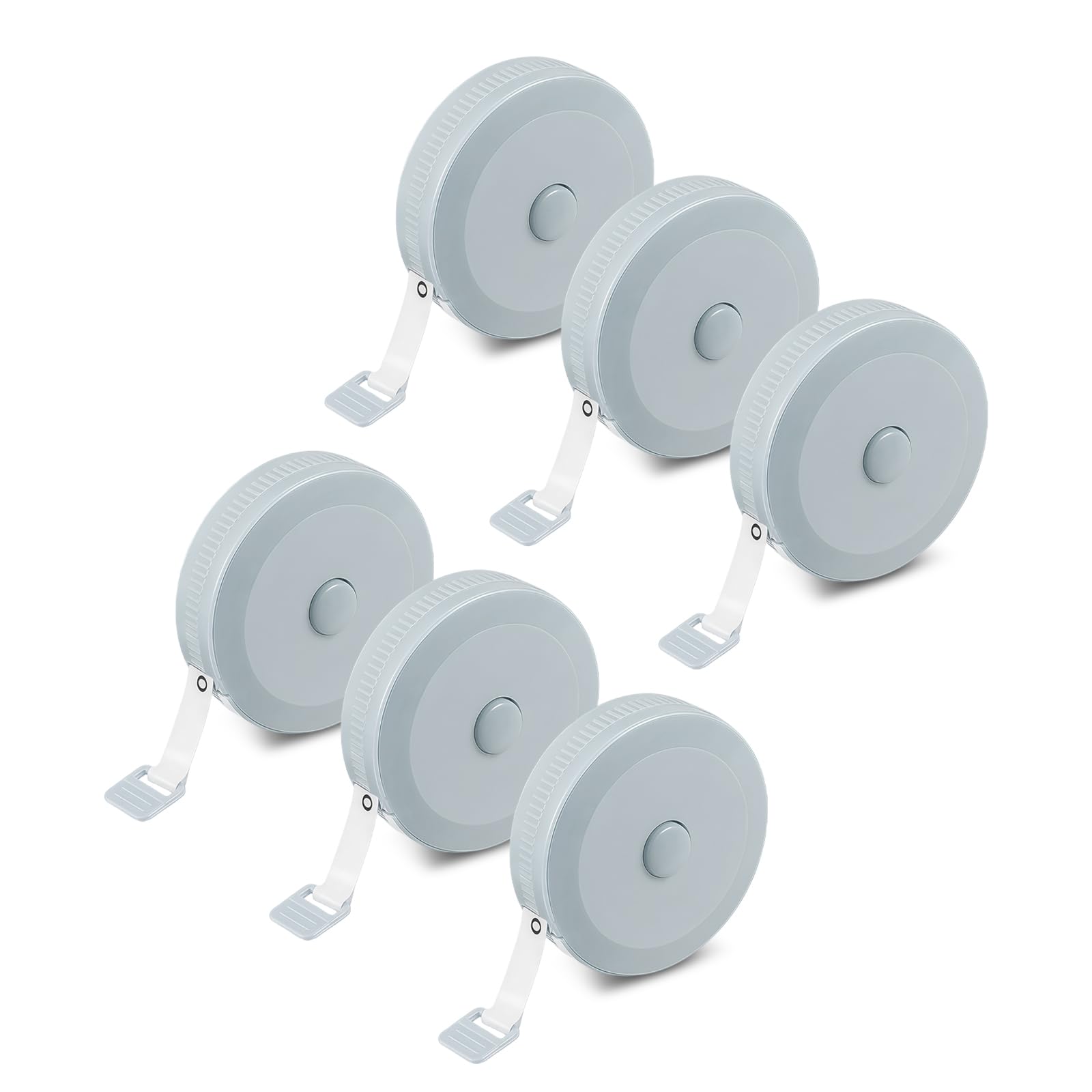 Flintronic 6PCS Cinta Metrica Corporal, 60inch/150cm Cinta Metrica, Cinta Métrica Telescópica De Doble Cara, para Medir Longitud, Busto, Cintura Sastrería