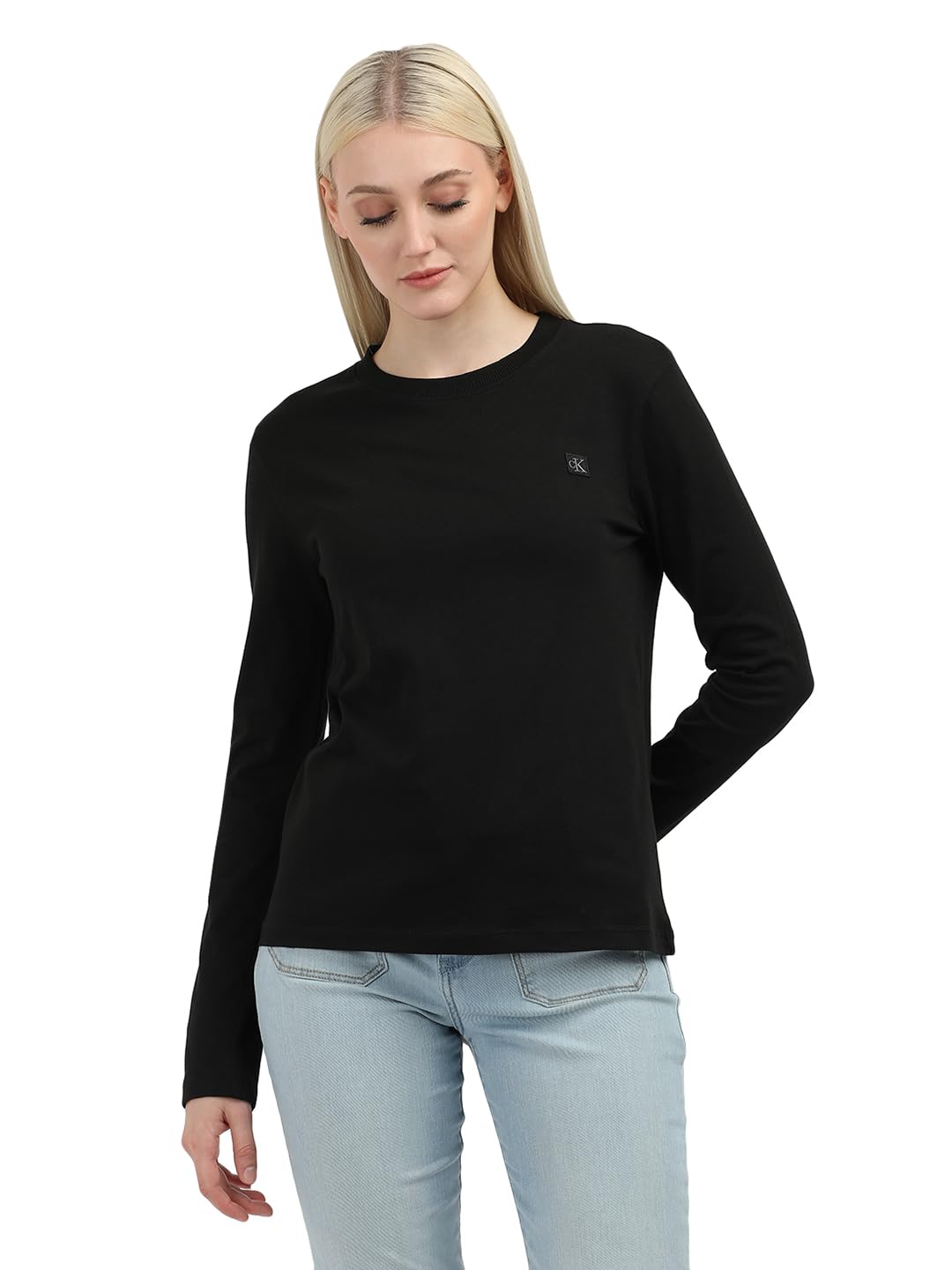 Calvin Klein Jeanscalvin Klein Womens Long Sleeve Slim Fit Top