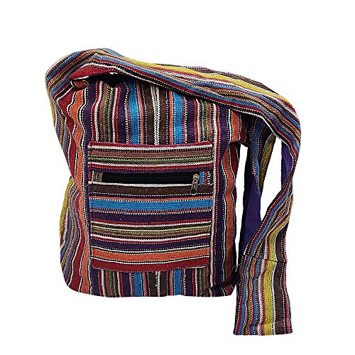 Image of SUVASANA Large Sling Shoulder Bag for Men Women Casual Comfortable Everyday Purse Travel Women's Cross-body Bags