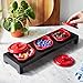 Staub Ceramic 3-pc Mini Round Cocotte Set with Stand - Cherry