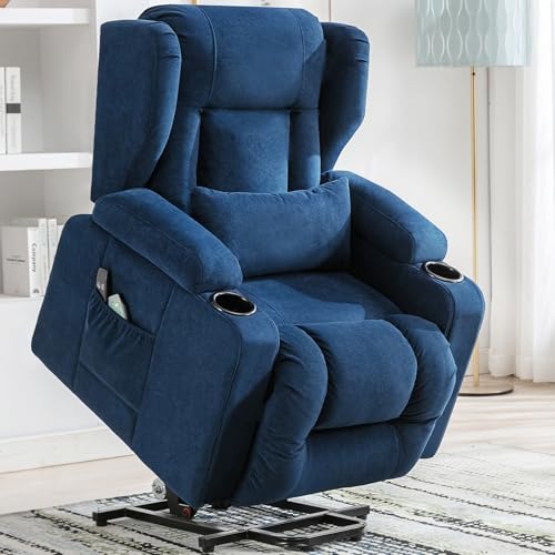 COMHOMA Relaxsessel Aufstehhilfe Massagesessel mit Stoffoberfläche...
