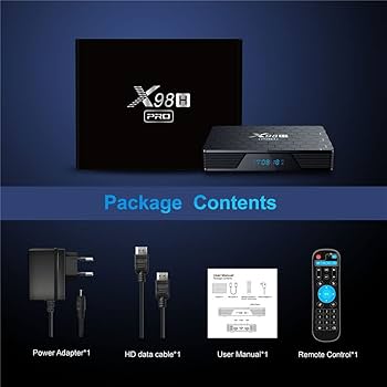 X98H Pro TV Box Android 12.0 2.4G/5G Wifi6 4G 64G BT5.0